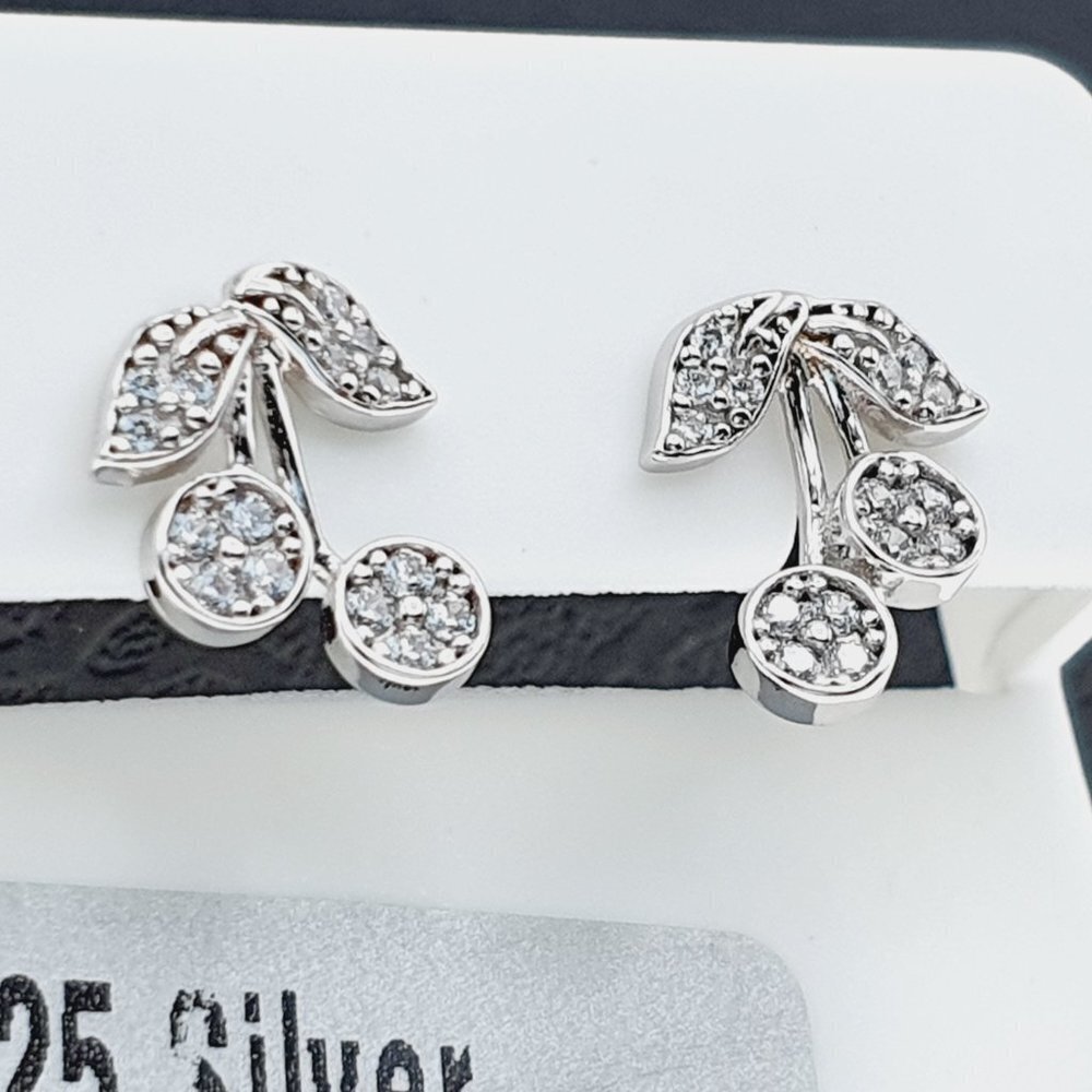 925 sterling silver luxury CZ earrings for women/girls, Best for gift,RJUS2160